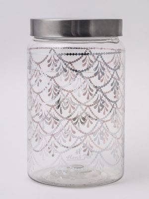 96 MM 1000 ML Silver Bell Jar With Steel Cap