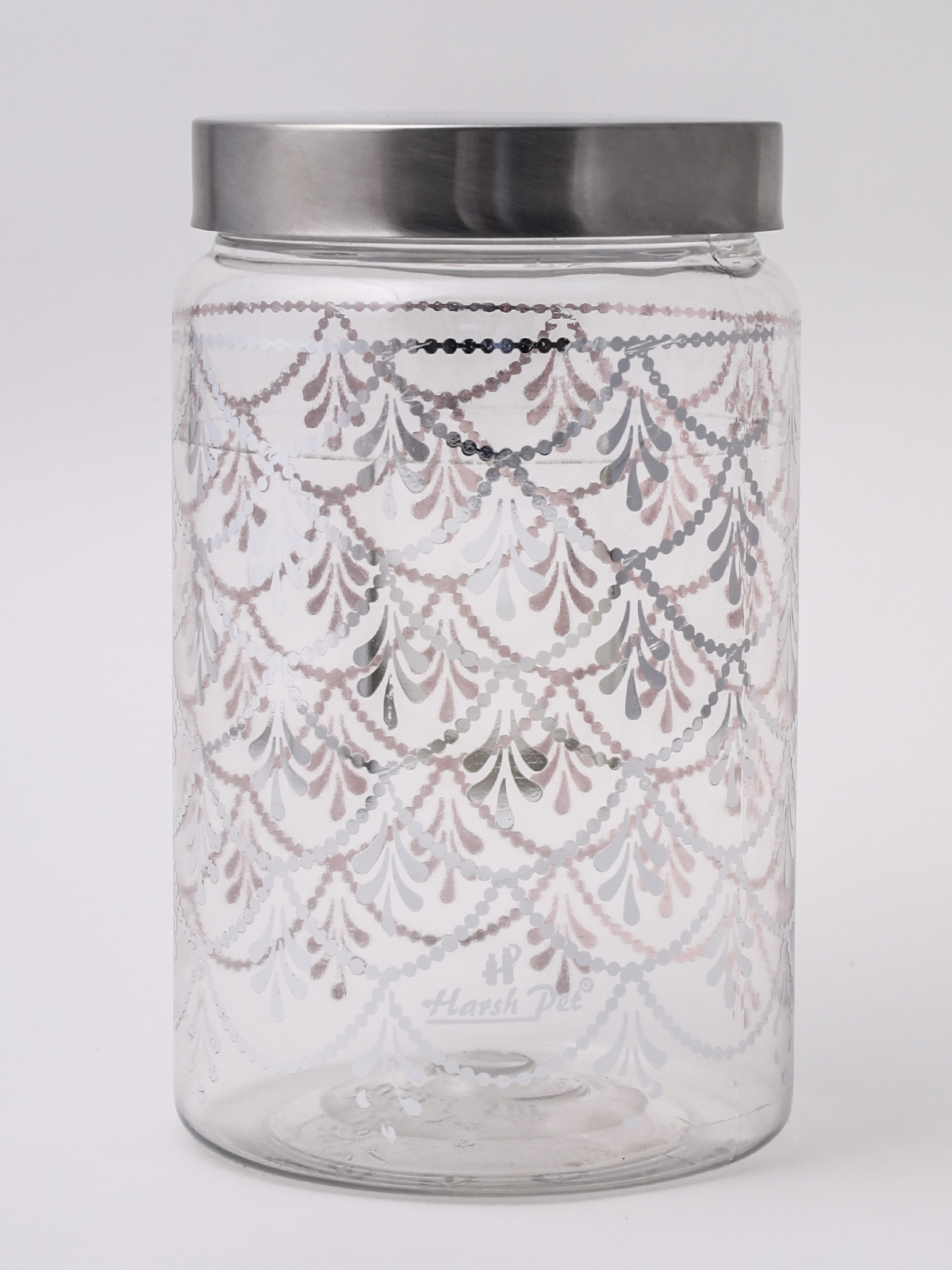 96 MM 1000 ML Silver Bell Jar With Steel Cap