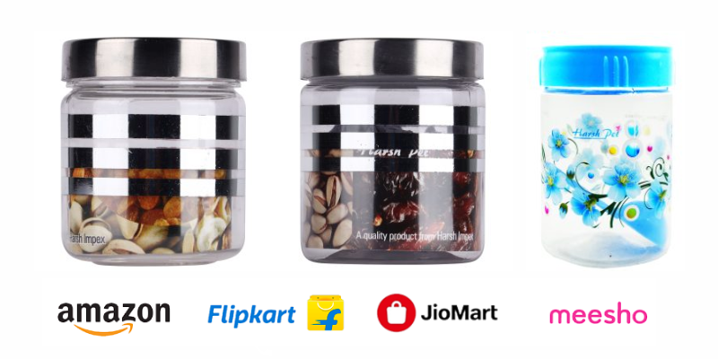 Custom-Coloured Plastic Jars