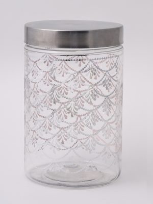 120 MM 2000 ML Silver Bell Jar With Steel Cap