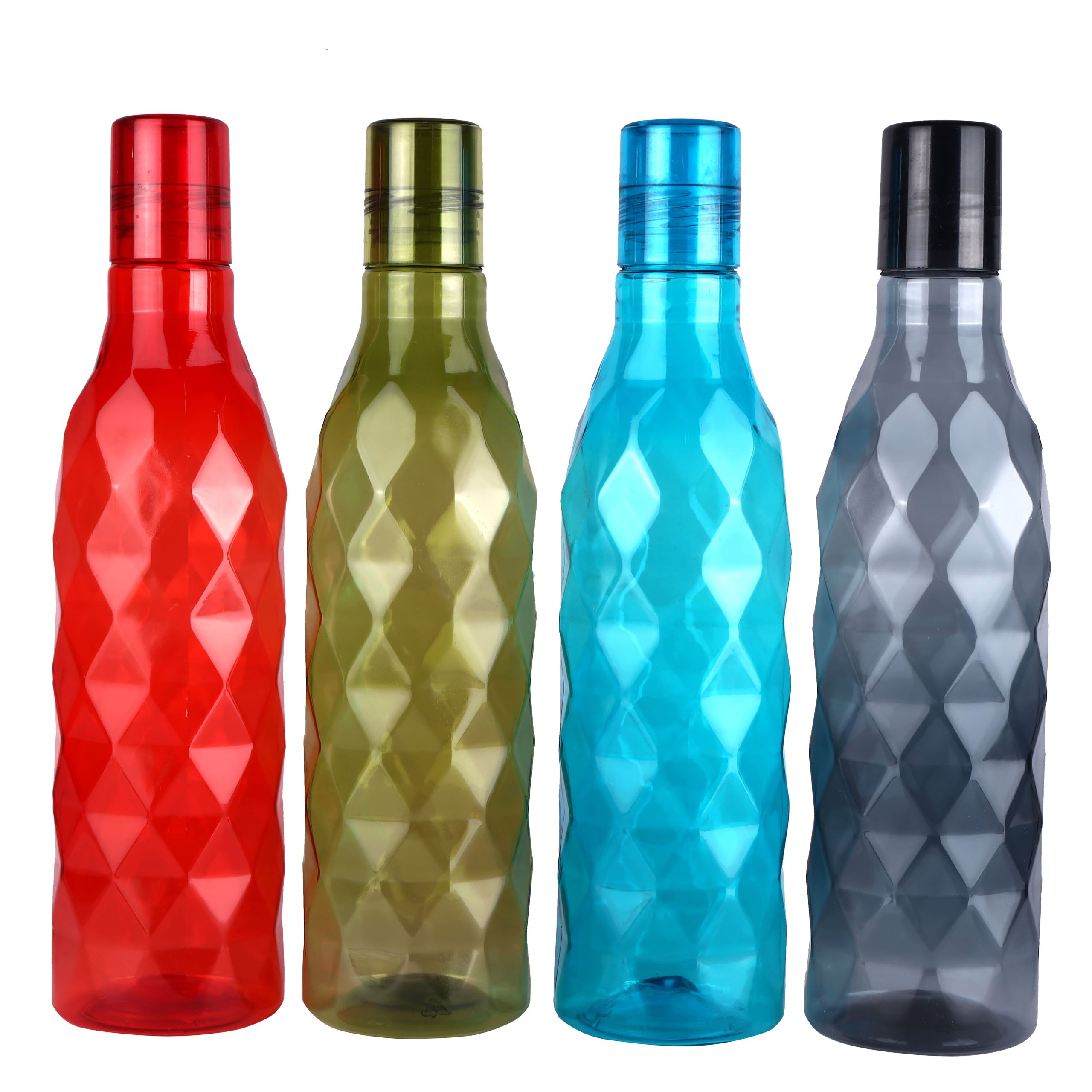 colourful water bottle set