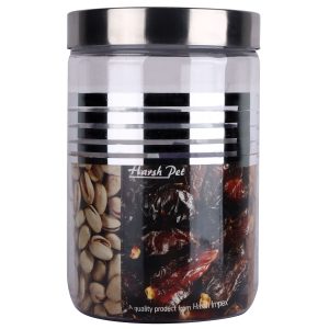 stylish silver printed container